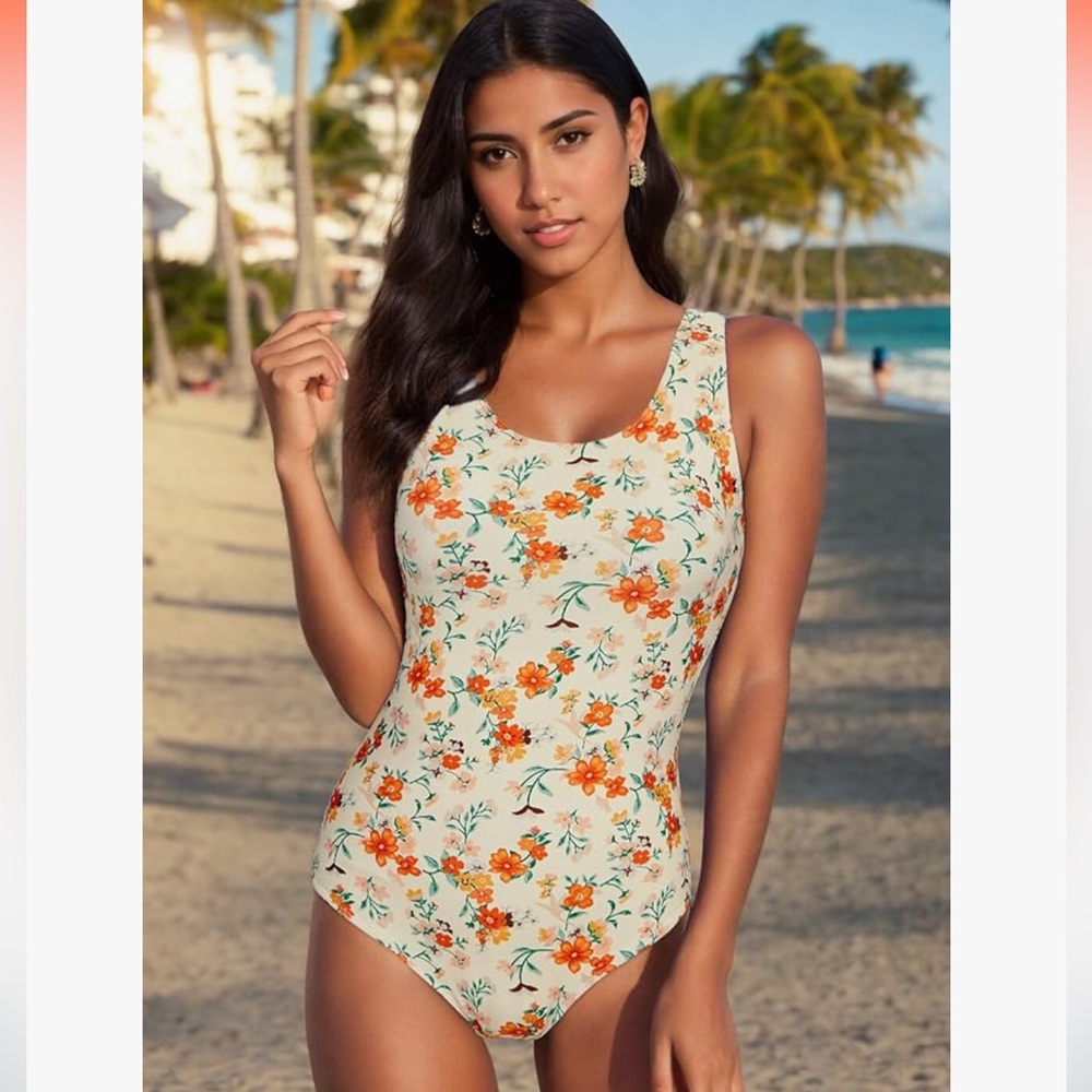 Zando Floral Swimsuit xl